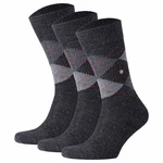 Burlington Kurzsocken Herren Socken PRESTON Dunkelgrau/Grau/Schwarz/Dunkelblau