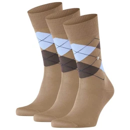 Kurzsocken Herren Socken 3er Pack - Manchester, Rautenmuster, (Packung, 3er Pack)