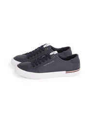 Tommy Hilfiger CORE CORPORATE VULC LEATHER Sneaker Grau/Blau/Dunkelblau/Dunkelgrau/Schwarz
