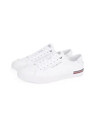 Tommy Hilfiger CORE CORPORATE VULC LEATHER Sneaker Weiß/Creme