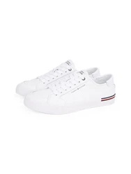 Tommy Hilfiger CORE CORPORATE VULC LEATHER Sneaker Weiß/Creme