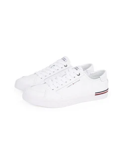 Tommy Hilfiger CORE CORPORATE VULC LEATHER Sneaker Weiß/Creme