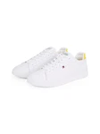 Tommy Hilfiger ICON COURT PINPERF LTH Sneaker Weiß/Creme