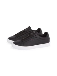 Tommy Hilfiger ICON COURT PINPERF LTH Sneaker Schwarz/Grau