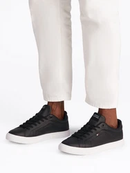 Tommy Hilfiger ICON COURT PINPERF LTH Sneaker Schwarz/Grau