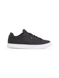 Tommy Hilfiger ICON COURT PINPERF LTH Sneaker Schwarz/Grau