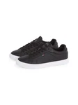Tommy Hilfiger ICON COURT PINPERF LTH Sneaker Schwarz/Grau