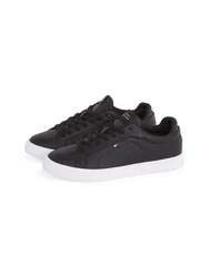 Tommy Hilfiger ICON COURT PINPERF LTH Sneaker Schwarz/Grau