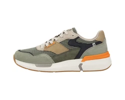 Rieker Herren Sneaker Dunkelgrün/Grün/Khaki/Beige