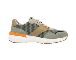 Rieker Herren Sneaker Dunkelgrün/Grün/Khaki/Beige