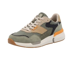 Rieker Herren Sneaker Dunkelgrün/Grün/Khaki/Beige