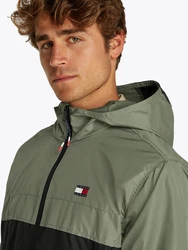 Tommy Jeans Jacke 'Chicago' Dunkelgrün/Grün
