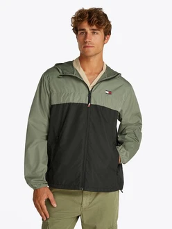 Tommy Jeans Jacke 'Chicago' Dunkelgrün/Grün