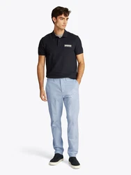 Tommy Hilfiger Chinohose Harlem Chino Satin Hellblau/Blau