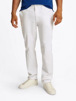 Tommy Hilfiger Chinohose Denton Chino Satin Weiß/Creme