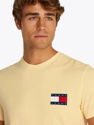 Tommy Jeans T-Shirt 'ESSENTIAL' Khaki/Beige/Gelb
