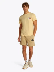 Tommy Jeans T-Shirt 'ESSENTIAL' Khaki/Beige/Gelb