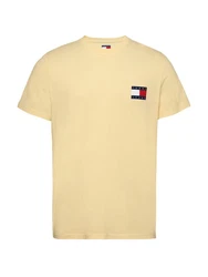 Tommy Jeans T-Shirt 'ESSENTIAL' Khaki/Beige/Gelb