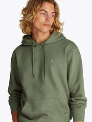 Tommy Jeans Sweatshirt TJM REG S FLAG HOODIE Dunkelgrün/Grün/Khaki