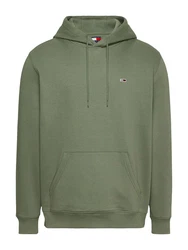 Tommy Jeans Sweatshirt TJM REG S FLAG HOODIE Dunkelgrün/Grün/Khaki