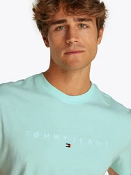 Tommy Jeans T-Shirt Grün/Türkis/Hellblau