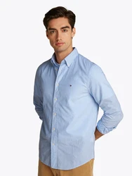 TOMMY HILFIGER Hemd Grau/Rot/Dunkelrot/Blau