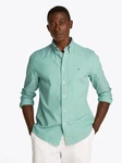 TOMMY HILFIGER Hemd Türkis/Grün