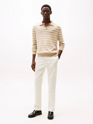 Tommy Hilfiger Chinohose DENTON PRINTED STRUCTURE CHINO Weiß/Creme/Beige/Khaki