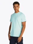 Tommy Jeans T-Shirt TJM SLIM LINEAR CHEST SS TEE EXT mit Logodruck Grün/Blau/Hellblau/Türkis