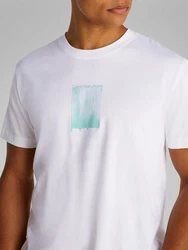 Calvin Klein Jeans T-Shirt Weiß/Hellblau/Mintgrün