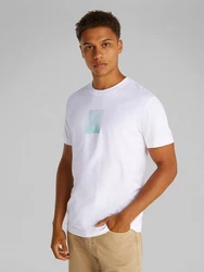 Calvin Klein Jeans T-Shirt Weiß/Hellblau/Mintgrün