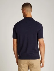 Tommy Hilfiger Poloshirt ESSENTIAL COTTON KNITTED POLO Dunkelblau/Blau