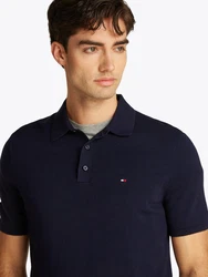 Tommy Hilfiger Poloshirt ESSENTIAL COTTON KNITTED POLO Dunkelblau/Blau