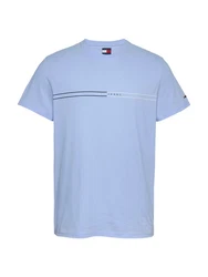 Tommy Jeans T-Shirt Hellblau/Blau