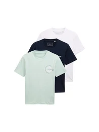 T-Shirt (Packung, 3-tlg., 3-er) mit groem Druck