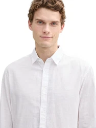 TOM TAILOR T-Shirt Weiß/Creme/Hellblau