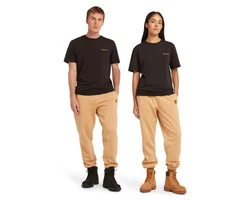 Timberland T-Shirt Small Linear Logo Print Tee orange/schwarz