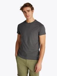T-Shirt TJM ESSENTIAL SOLID TEE Regular Fit mit Rundhalsausschnitt und dezenter Logo-Flag