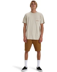 Billabong T-Shirt Stacked Arch Khaki/Beige