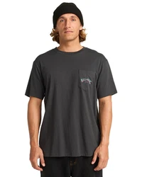 Billabong T-Shirt Stacked Arch Dunkelgrau/Hellgrau/Grau/Schwarz