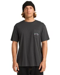 Billabong T-Shirt Stacked Arch Dunkelgrau/Hellgrau/Grau/Schwarz