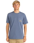 Billabong T-Shirt Stacked Arch Blau/Hellblau/Grau