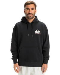 Quiksilver Hoodie Omni Logo Schwarz/Dunkelgrau/Hellblau/Grau