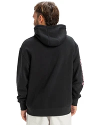 Quiksilver Hoodie Omni Logo Schwarz/Dunkelgrau/Hellblau/Grau