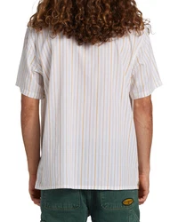 Billabong Kurzarmhemd Mogul Beige/Weiß/Gelb/Creme