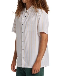 Billabong Kurzarmhemd Mogul Beige/Weiß/Gelb/Creme