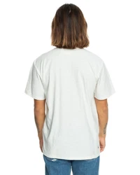 Quiksilver T-Shirt Slub Weiß/Grau/Creme/Blau/Hellblau/Hellgrau