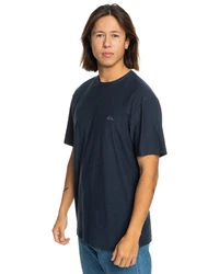 Quiksilver T-Shirt Slub Blau/Hellblau
