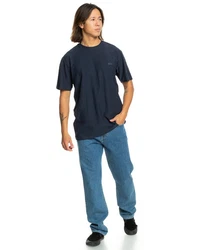 Quiksilver T-Shirt Slub Blau/Hellblau