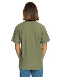 Quiksilver T-Shirt Slub Dunkelgrün/Grün/Khaki
